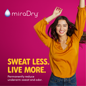 miraDry Sweat Less Live More